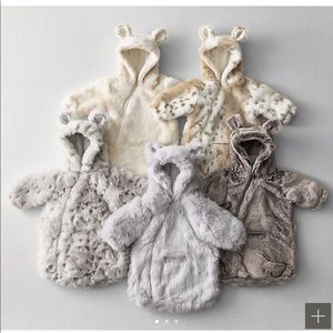 Restoration hardware luxe fur bunting bag